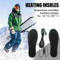 thumbnail image 2 of USB Heated Insoles for Shoes, DIY Trimming Warm Inserts with 3-Temperature Settings, Rechargeable & Washable EVA Insoles for Men & Women, Perfect for Boots, Sneakers, Outdoor Use (Fits Size 35-46), 2 of 6