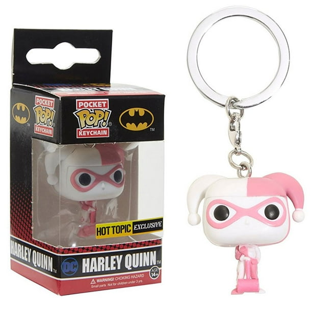 Funko - Funko Pocket POP! Keychain - DC Comics - HARLEY QUINN (Pink & White) *Exclusive