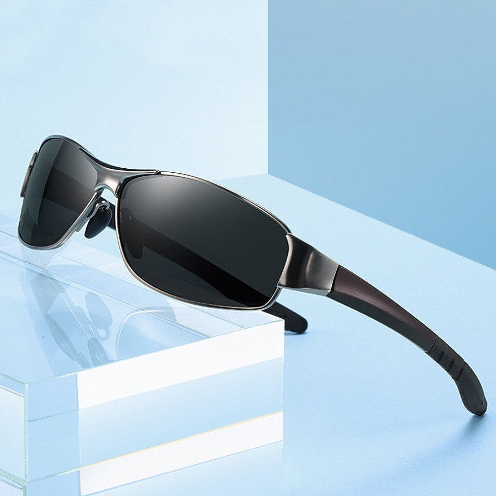 Polarized Sunglasses for Men, Square Frame, TAC Lens, UV Protection, Ideal for Driving, Fishing, Outdoor Sports and Fashion