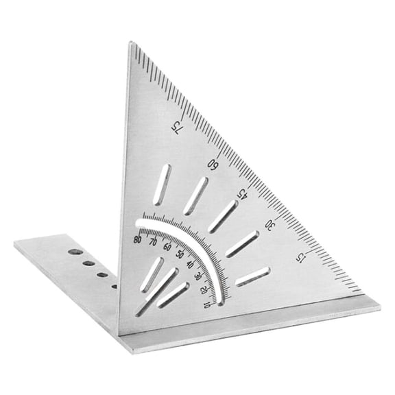 Multifunctional Saddle Layout Woodworking Scriber Square Gauge,Durable Stainless Steel Multifunction 45/90 Degree Angle Ruler Marking Tools