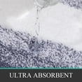 thumbnail image 3 of Juego de alfombras de baño Bsmathom de 3 piezas de microfibra gris oscuro, 3 of 7