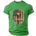 thumbnail image 3 of Men's Anniversary USA Shirt 1776 - 2026 Patriotic American Flag Freedom Shirts We The People 250 T-Shirt Summer Casual Tops,Green,XL, 3 of 4