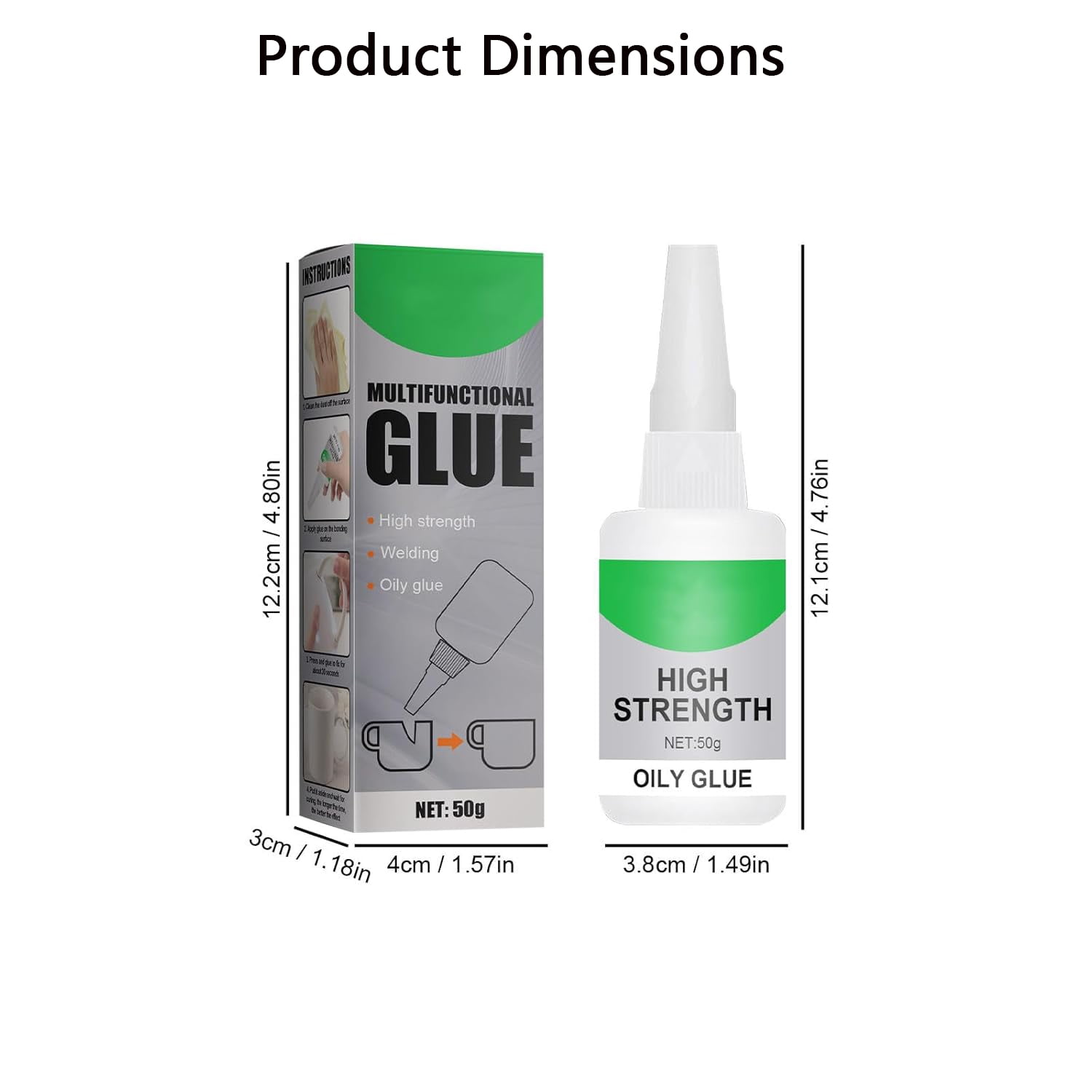 Vzurta Glue, Vzurta Welding High-Strength Oily Glue, Powerful Universal Glues, Multi Purpose Strong Glues, Instant Bonding, Strong Adhesion, Repairs Last Long Time 3PCS