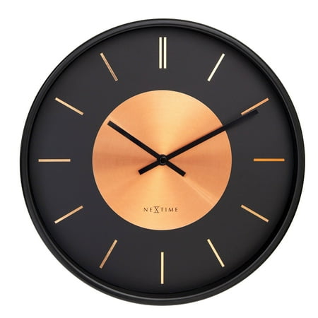 10 NEXTIME Retro II' Metal Wall Clock (Copper)