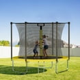 thumbnail image 3 of AOTOB Trampoline for Kids and Adults,400LBS 12FT Trampoline with Enclosure Net,ladder for Backyard(Yellow), 3 of 11