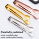 thumbnail image 4 of Cateissary Stainless Steel Tongs Barbecue Clip Reusable Home Ice Gadgets Cube Bar Use Clips Wedding Party Utensils Salad Kitchen Type3 NO3, 4 of 6
