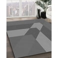 thumbnail image 2 of Ahgly Company Indoor Round Patterned Gunmetal Gray Area Rugs, 6' Round, 2 of 6