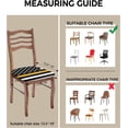 thumbnail image 3 of Chair Seat Covers Gold Stripes Emergency Telecommunicators Seat Covers for Dining Chairs USA Flag Stripe Removable Upholstered Chair Protector Seat Cushion Slipcovers for Kitchen Office Set of 4, 3 of 5