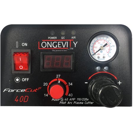 Longevity FORCECUT 40D, 40 Amp 110V/220V Full Pilot Arc Plasma Cutter
