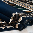 thumbnail image 6 of Allstar 5x7 Tribal Area Rug in Blue with Ivory Cherokee Shamanic Eye design (5' 2" x 7' 1"), 6 of 6