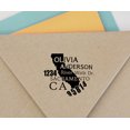 thumbnail image 4 of Printtoo Round Custom Address Return Rubber Stamp Self Inking California State Map Personalized Stamper, 4 of 6