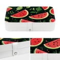 thumbnail image 4 of Watermelon Stylish PU Leather Necklace Holder Jewelry Stand with Removable Compartment and Decorative Box - Portable Organizer, 4 of 6