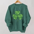 thumbnail image 1 of TaTaai Women St Patrick's Day Printed Crew Neck Long Sleeve Sweatshirt Ladies Casual No Hood Pullover Top Spring Daily Street Office Wear Soft Breathable No Fading Machine Washable Top Gift, 1 of 6