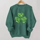 thumbnail image 1 of TaTaai Women St Patrick's Day Printed Crew Neck Long Sleeve Sweatshirt Ladies Casual No Hood Pullover Top Spring Daily Street Office Wear Soft Breathable No Fading Machine Washable Top Gift, 1 of 6