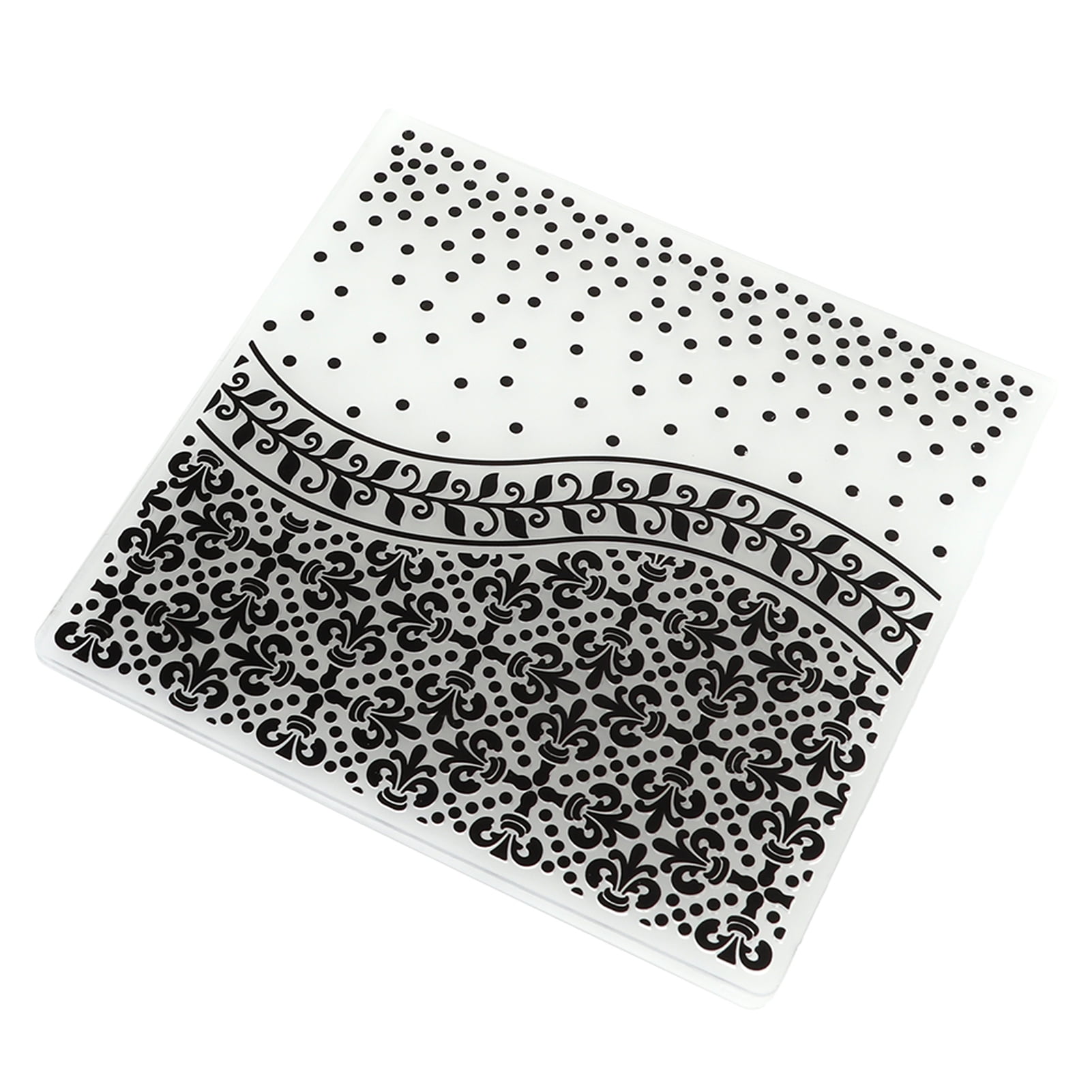 Gupbes 2Pcs Embossing Folders Unique Design Concave Convex Texture