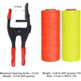 thumbnail image 4 of Goldblatt 4 Pieces Concrete Tools Set, Including 2 Mason Line Clamps and 2 Masonry Line Rolls (Red/Orange), for Construction Masonry Measurement Use, 4 of 6