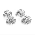 thumbnail image 4 of KAKOWELY Mini flower brooch 4pcs Mini Rhinestone Flower Pin Brooch Clips for Clothes Shoes Bag Decoration0.59"X0.59"X0.12", 4 of 4