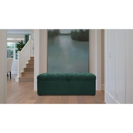 Arlo Tufted Storage Bench Hunter Green Walmart Canada