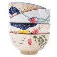 thumbnail image 1 of Juego de cuencos para arroz y sushi Whitenesser Japanese Ceramic, 320 ml, paquete de 4, 1 of 7