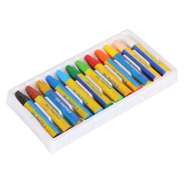 Pastel Al óleo, Siéntase Cómodo Crayón Aplicación Suave Artesanía Precisa Para El Hogar Octpeak 12 colores