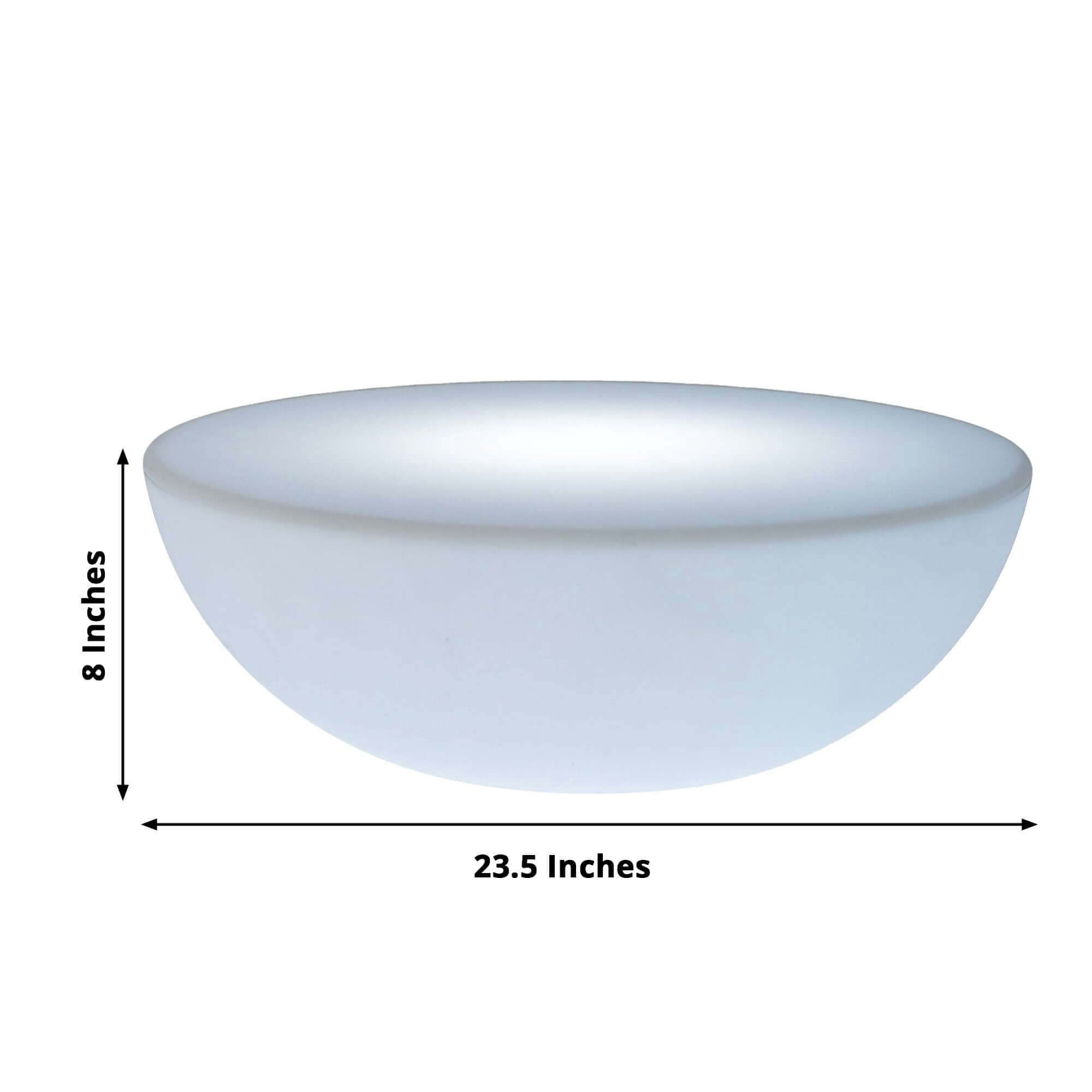 Efavormart 23.5" Cordless LED Rechargeable Round Table, Light Up Furniture - Color Changing, Waterproof with Accessory Bag