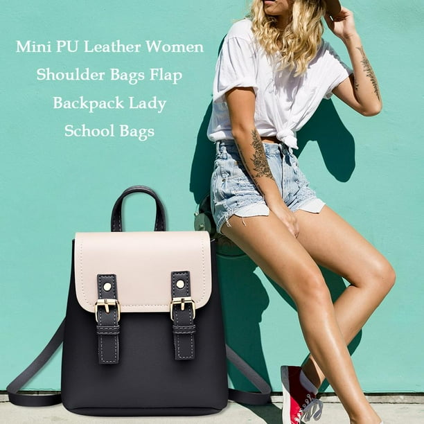 Mini pu backpack deals
