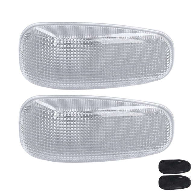 Turn Signal Light Lenses, Damage Free Marker Lamp Housings Decoration Aging Resistant High Strength For Car White
