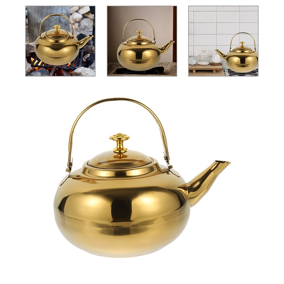 BESTYASH Stainless Steel Stove Top Tea Kettle Large Capacity Fast Boiling Whistling Pot for Home Kitchen