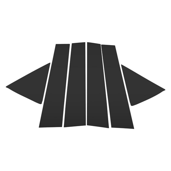 Recorte de Ventana del Pilar de la Puerta Único Bargains Frontal Trasero Izquierda Derecha para Lexus RX 2016-2022 Etiqueta Antirrayaduras Cubierta Exterior del Pilar de la Puerta Negra 6 Pcs