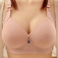 thumbnail image 1 of Puntoco Bralettes para mujer, moda para mujer, estampado de flores, inalámbrico, con colgante de ondas y cojín en el pecho, sujetador diario, 1 of 5