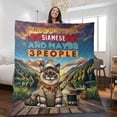 thumbnail image 2 of I Like Fishing, and My Siamese, and Maybe 3 People. Happy Father's Day Quilt Blanket Cat Lover Kitten Owner Gifts Cozy Comforter Throw Blanket - 00004, 2 of 5