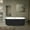Matt Black, variant on Spaco 47'' Independent Solid Surface Resin Stone Bathtub, A Modern Designed Independent Bathtub with Pop-Up Drainage and Overflow Pipes, Suitable for Small Households, White
