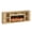 Natural Oak, variant on Blotout 86" Fireplace TV Stand for TVs Up to 95" with 40" Electric Fireplace, Mid-Century Entertainment Center with Power Outlet & Sliding Doors, Curved Reeded Media Console Cabinet, Walnut