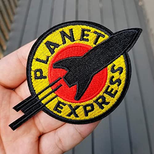 3.0 inch Hook Fastener Futurama Planet Express Embroidered Patch 