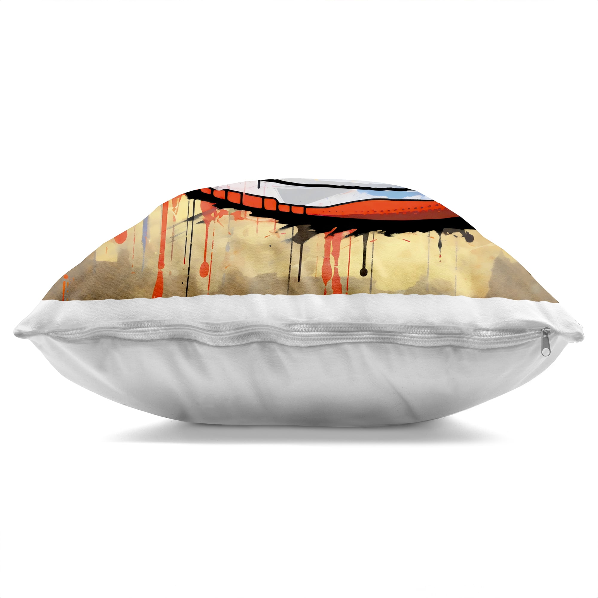 Stupell Industries Sporty Sneaker Drips Decorative Printed Throw Pillow, design by Creative Studio