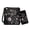 Black-Dragonfly Flower, variant on Wolf Family Leather Hobo Bag with Wallet Crossbody Satchel Purse Zipper Shoulder Purse with Adjustable Strap Sling Messenger Purse with Leather Clutch Purse, Green