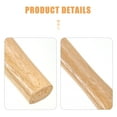 thumbnail image 5 of YOSADIER Round Head Hammer Handle Wooden Replacement for Women 2Pcs 14.6x1.3x0.9in, 5 of 5