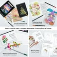 thumbnail image 3 of TEMOGU-Art Set, 140 Pieces Drawing and Painting Supplies, Colored Pencils, Watercolor, Sketchbook, Coloring Book with Case, 3 of 4