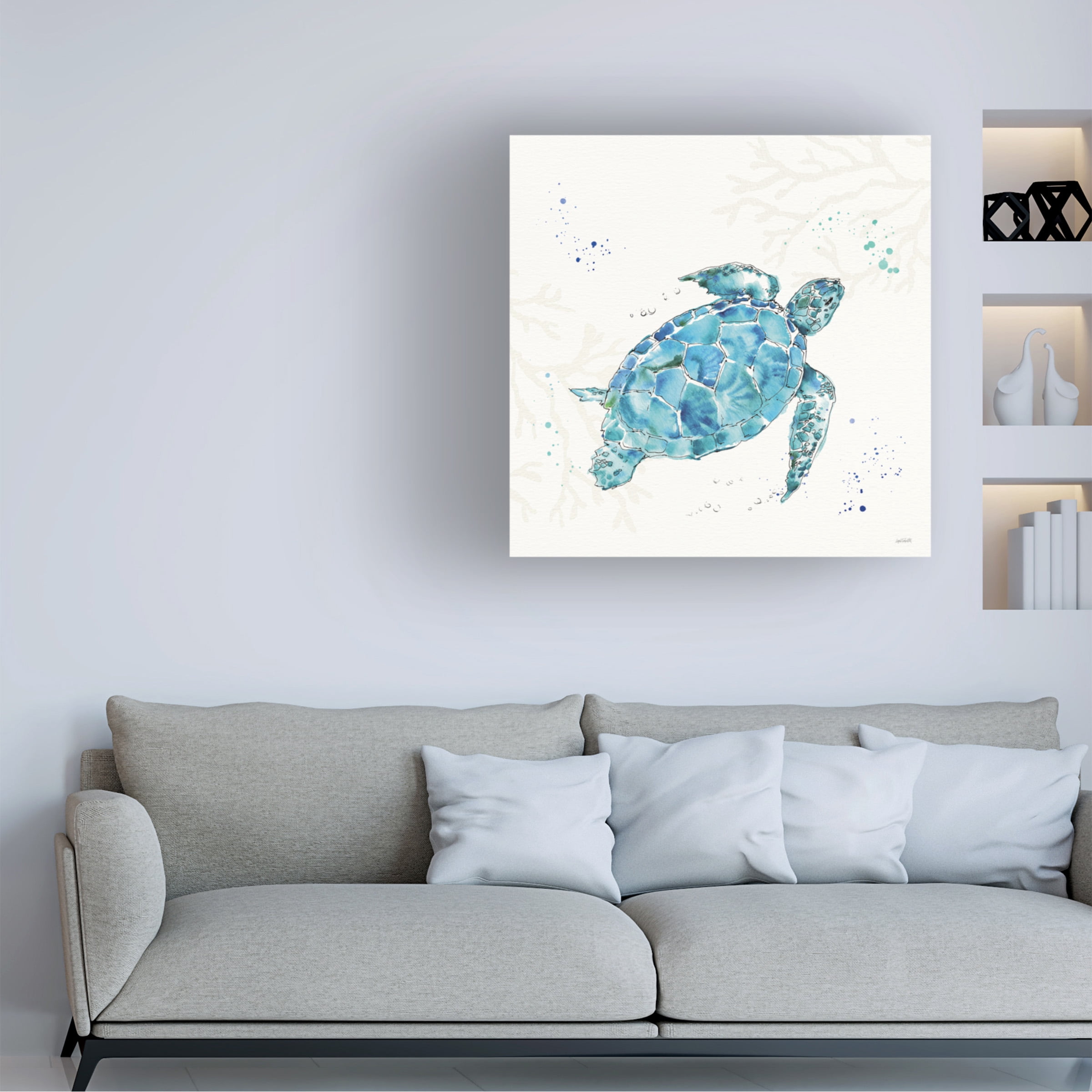 Anne Tavoletti 'Deep Sea IV No Words' Canvas Art