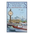 thumbnail image 2 of San Francisco, California, Fisherman's Wharf (19x27 inches, Premium 500 Piece Jigsaw Puzzle for Adults and Family, Made in USA), 2 of 4