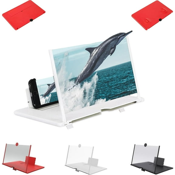 2026 Screen Magnifier for Cell Phone, 10/12/14/16/18 Inch HD Mobile Screen Magnifier Version Clear, Lightweight and Foldable Phone Screen Magnifier for Watching Movies Videos (12 Inch)