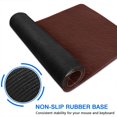 thumbnail image 6 of Long Mouse Pads for Desk,Brown Silver Football Pattern Desk Mats on Top Of Desks, Desk Mouse Pad Extra Large with 3mm Non-Slip Base and Stitched Edge for Gaming,Office,Work,Home 35.4"x15.7", 6 of 6