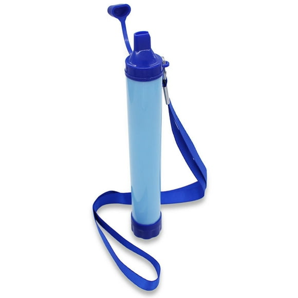 Water Filter Straw, Ultralight Life Survival Straws Water Purifier, Outdoor Survival Gear for Camping Hiking Climbing and Emergency, 30*225mm, 2PCS