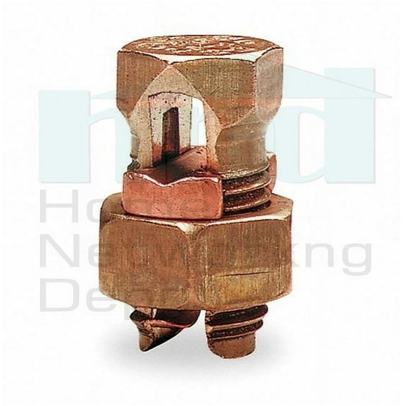 4H SPLIT BOLT CONNECTOR BY PREMISA™ FOR 8 THRU 4 AWG BRAIDED OR SOLID CU CONDUCTORS UL LISTED - 04 (FOUR PACK)