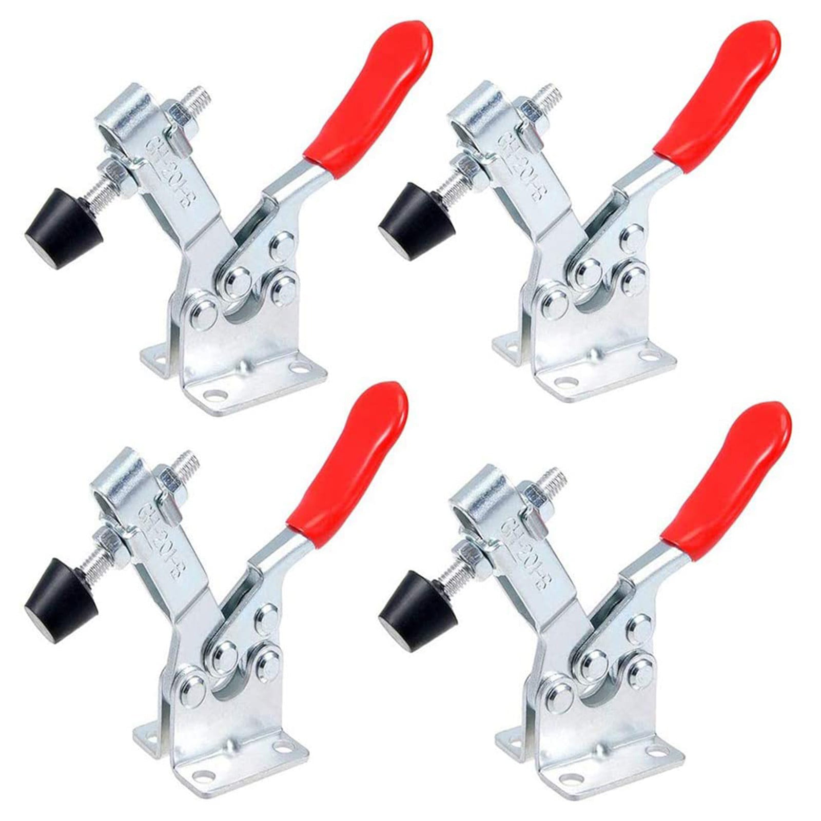 4pcs Easy Use Metal Horizontal Quick Release Hand Tool Hold-down Toggle Clamps G 