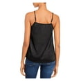 thumbnail image 2 of AQUA Womens Black Lace Spaghetti Strap Square Neck Top Size: M, 2 of 2