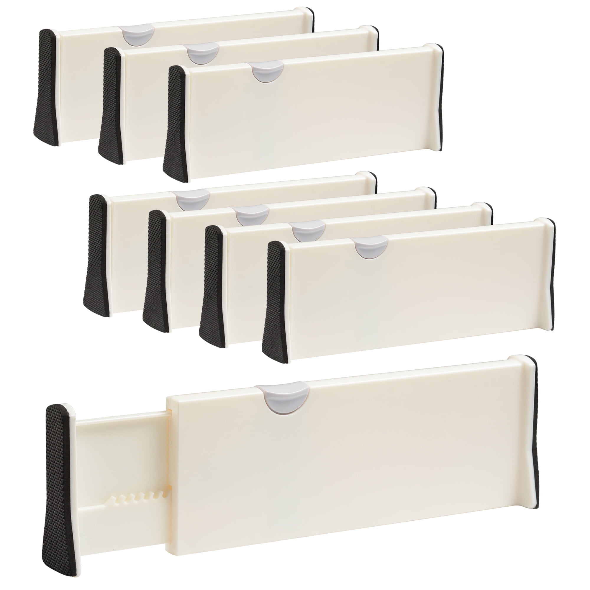 8 Packs Adjustable Drawer Dividers Division Board Expandable