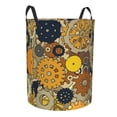thumbnail image 2 of XMXT Collapsible Laundry Basket, Cartoon Gear Print Polyester Waterproof Laundry Hamper, 40L, 2 of 8