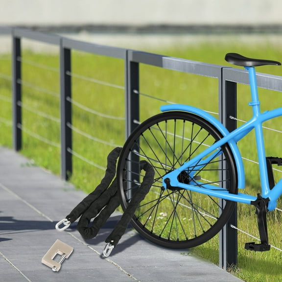 Security Chain and Lock Kit - 3/8 Inch x 6ft- Chain Cannot Be Cut with Bolt Cutters or Hand Tools