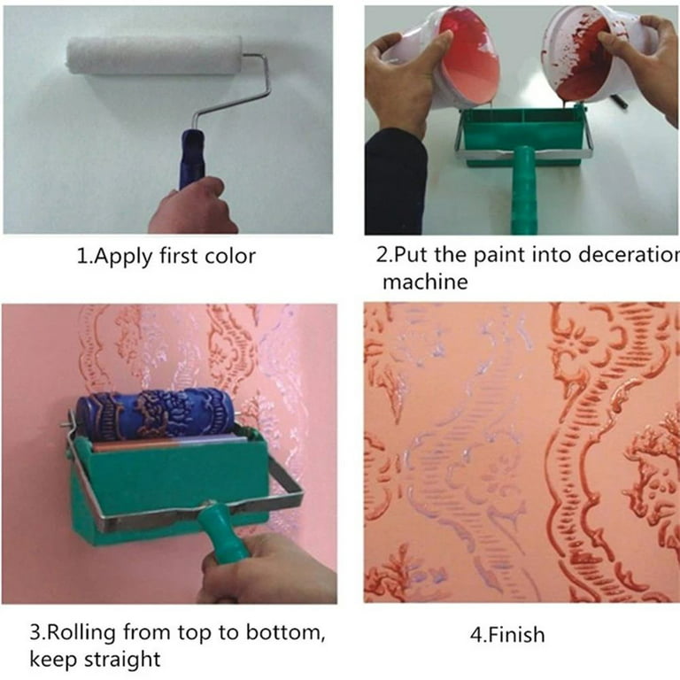 DIY: Get the look of wallpaper with patterned paint rollers